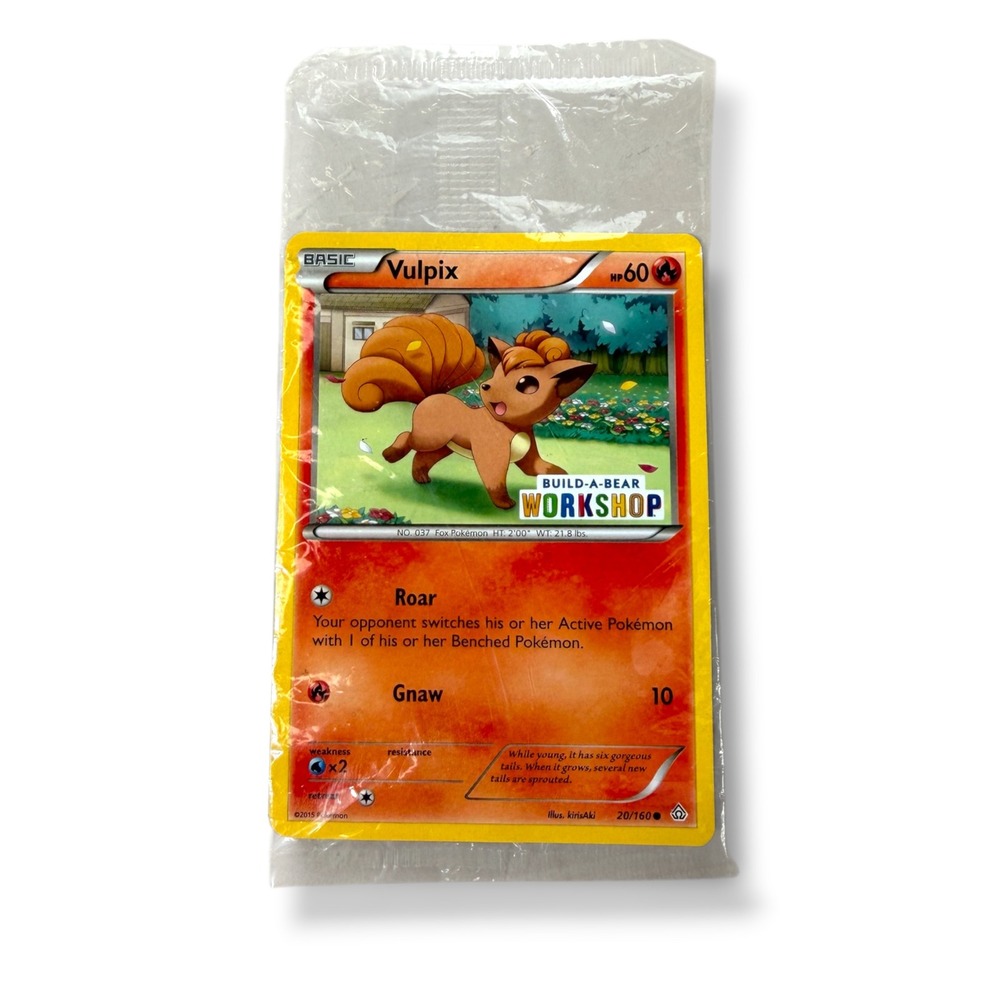 Pokemon Vulpix 20/160 Primal Clash Build-A-Bear Workshop Promo Sealed Card